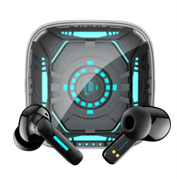 Ultima Blaze Gaming Earbuds with ANC | 42 Hours Playtime | 4 Mics with ENC | 15 Meters Range | Dual Tone with Blazing LEDs | Rampage Mode (40 MS) | IPX4 Rated | 5C BOOST Charging Wireless Earbuds